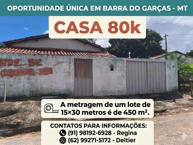 Casa em Barra Do Garças-MT 450 m²