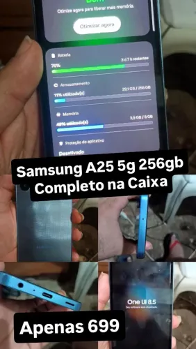 Samsung a25 completo na caixa