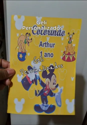 20 Livrinhos de colori personalizado 