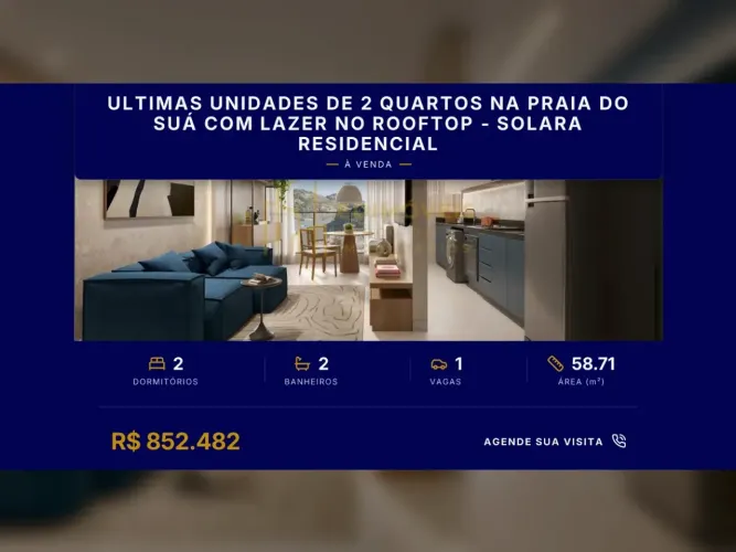 Seu Espaço Ideal: Apartamento de 2 Quartos na Praia do Suá - Venha Conhecer!