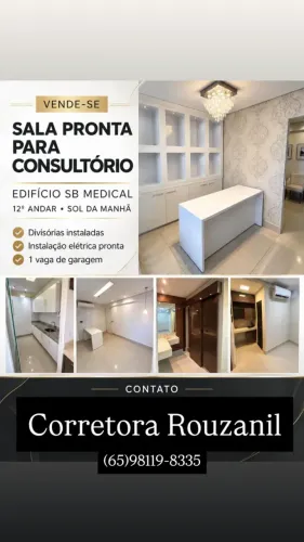 SALA COMERCIAL COMPLETA À VENDA NO ED.SB MEDICAL JARDIM CUIABÁ