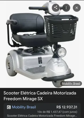 Cadeira de Rodas Motorizada - Scooter Freedom Mirage SX