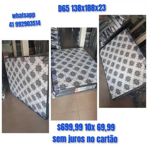 Colchão Casal espuma firme 120kg novo # 10x sem juros no cartão