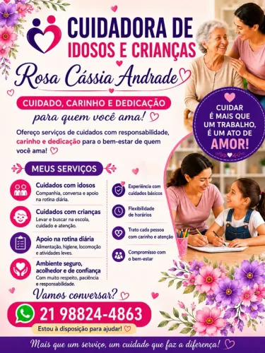 Cuidadora de Crianças e Idosos