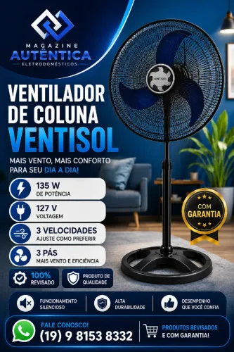 VENTILADOR DE COLUNA VENTISOL (50V-26)
