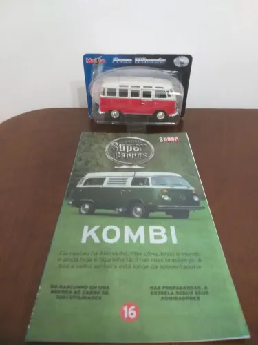 Carro em miniatura Kombi da coleção Super Carros da Maisto