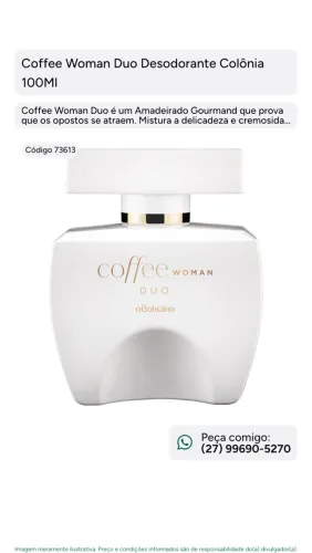 Perfume Coffee Woman Duo