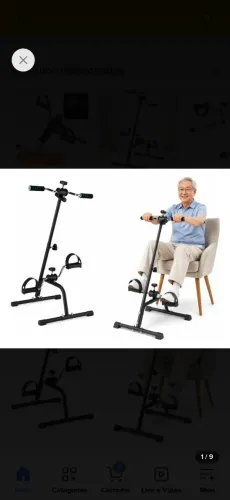BICICLETA de FISIOTERAPIA com apoio para as mãos