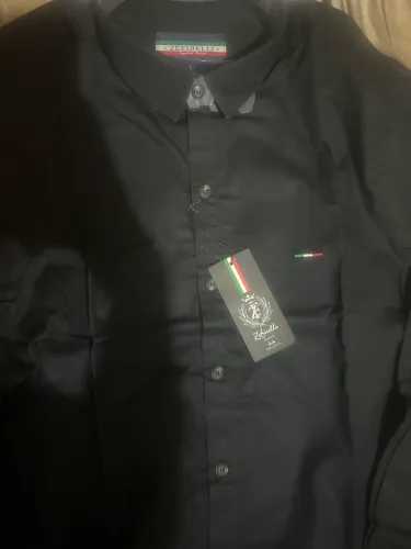 camisa manga longa, zefirelli. Preta. Nova.