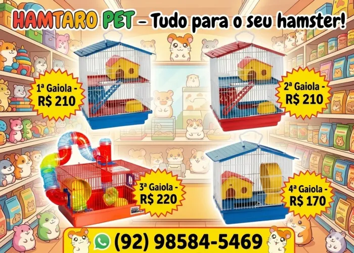 Gaiolas para hamster 