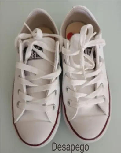 TENIS ALL STAR CONVERSE EMMCOURO BRANCO USADO 1X EM PERFEITO ESTADO DE CONSERVAÇÃO 