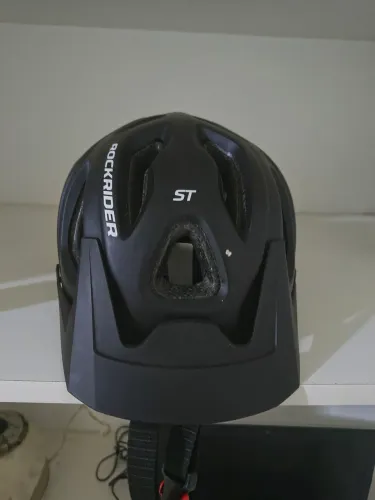 Capacete ciclismo Rockrider tamanho 53 a 57cm ajuste traseiro regulável