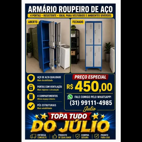 Roupeiro de aço