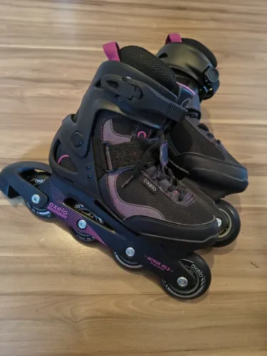Patins Oxelo Active Fit 3 feminino, nº 38 (serve 37), ótimo estado