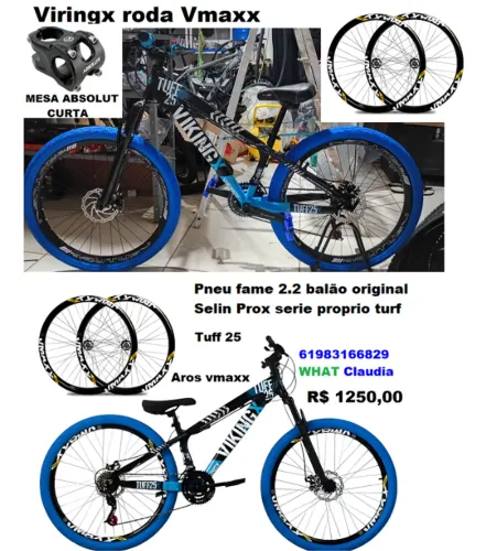 Bicicleta Aro 26 Vmaxx 2026 turfão vink