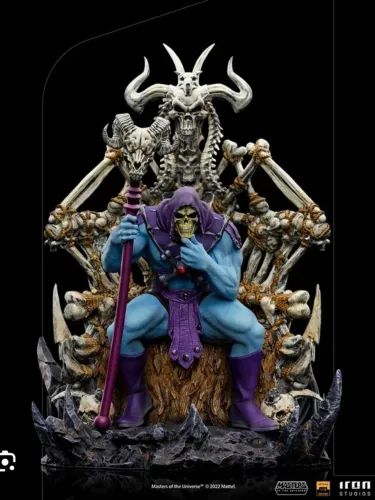 Skeletor onde throne deluxe 1/10 iron studios 