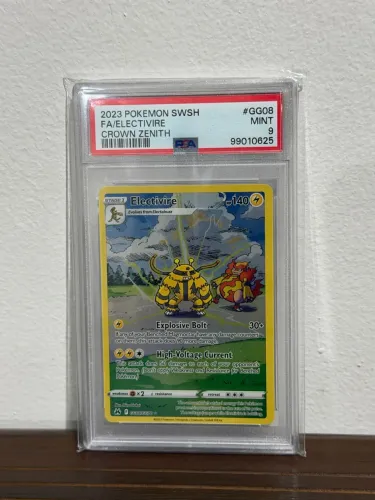 Carta Pokémon TCG - Electivire GG08/GG70 Graduado Psa