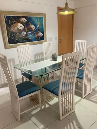 Mesa Jantar 6 cadeiras Mármore 