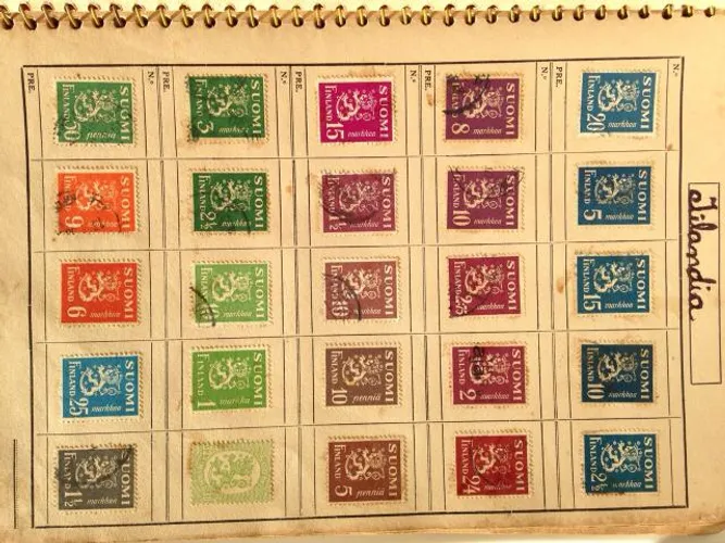 Selos antigos de varios países.