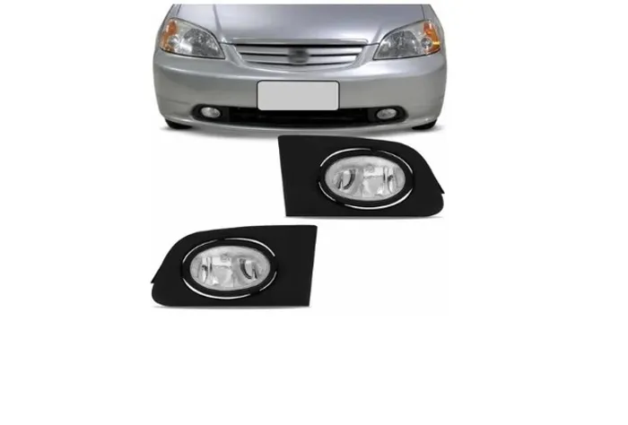 Par Farol Milha Neblina Honda Civic 2001 2002 2003 