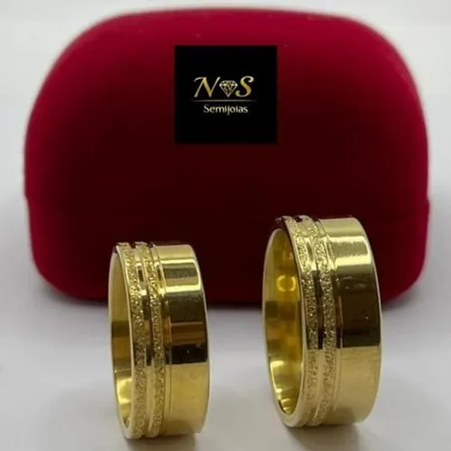 Par de aliança para noivado e casamento 