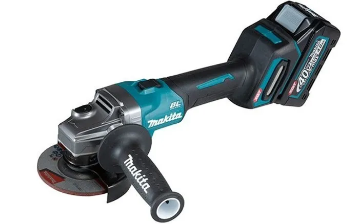 Esmerilhadeira angular sem fio Makita GA007GM201 azul-turquesa 220 V 1 bateria, Carregador