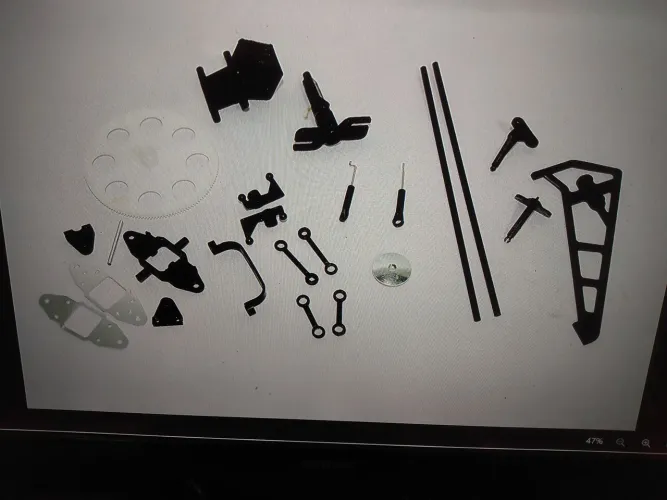 Kit com várias peça Helicopetero v 913