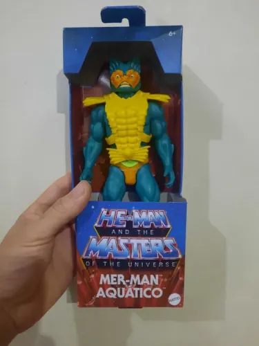 Boneco 22cm HE-MAN MASTERS OF THE UNIVERSE MER-MAN AQUÁTICO 