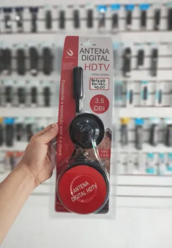 Antena para TV digital cabo de 5 metros