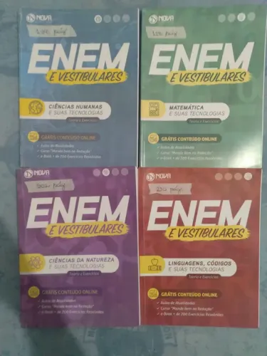 Apostilas ENEM - Conjunto com 4 Livros - Editora Nova Concursos