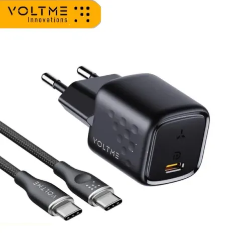 Carregador Voltme turbo 20w + Cabo tipo C iPhone 15/16