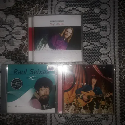 Lotes de CDs de Música - Engenheiros do Hawaii, Raul Seixas e Rita Lee