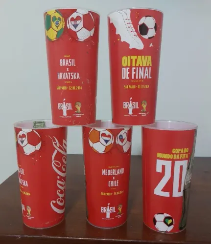 Copos Coleção Copa do Mundo 2014