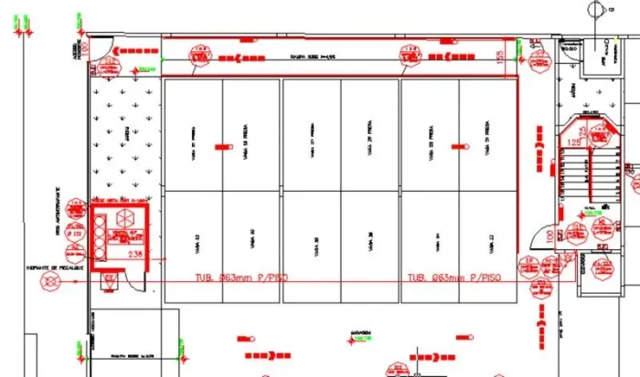 Levantamento da arquitetura para projeto de incêndio