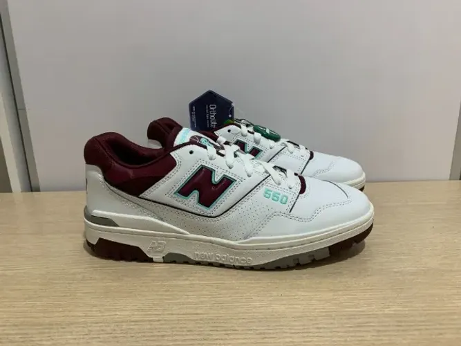 New Balance 550 Burgundy Turquoise
