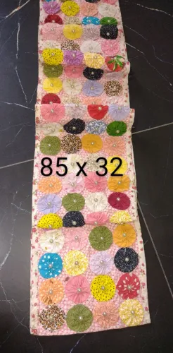 Porta papel higiênico ou chinelo em fuxico 