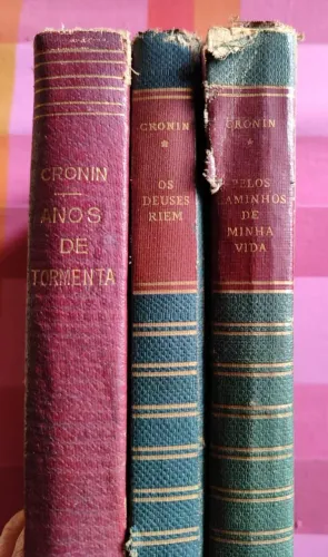 3 Livros A.J.Cronin - antigos - capa dura