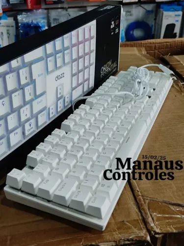 Teclado mecânico branco Orion essential