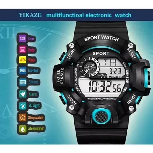 Relógio Masculino Digital LED - Esportivo, Versátil, Durável e Elegante