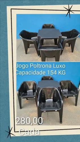 Jogo de Poltrona Luxo ARQPLAST 