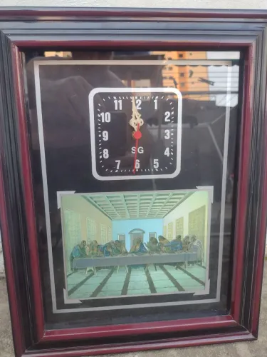 Quadro Relógio de Parede - Santa Ceia