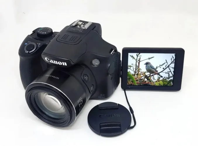 Câmera SX60 HS Zoom 65x Wi-Fi + Bolsa Acolchoada