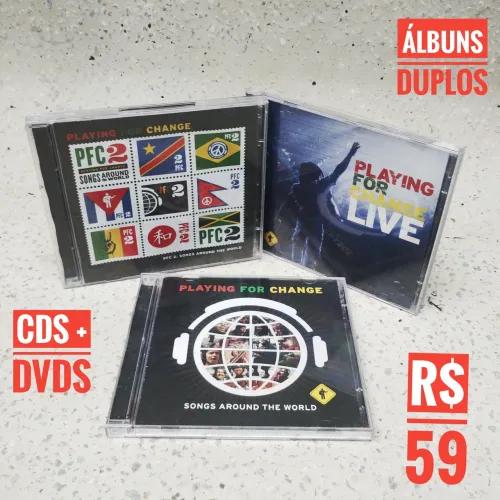 Cds + DVDs Playing for Change - Coleção ?Songs Around the World?<br>