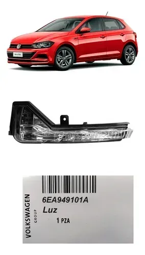 Pisca Seta Retrovisor Vw Polo/virtus 2018 ao 2023 Lado Esquerdo-6EA949101A