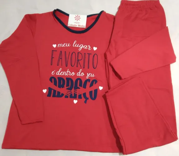 Pijama Feminino Flanelado