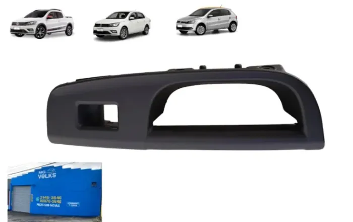 Puxador de porta dianteira direita para Gol, Voyage, Saveiro 2009 a 2023