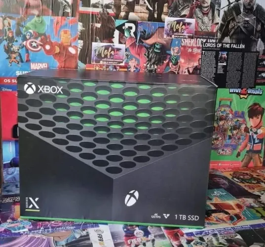 Xbox Series x seminovos dois controles cinco meses de garantia 