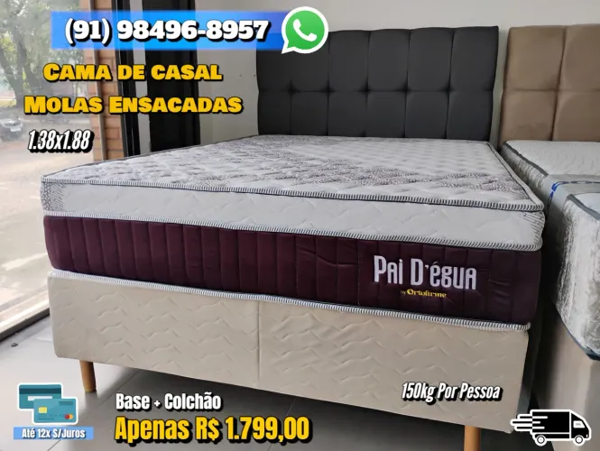 CAMA DE CASAL MOLAS ENSACADAS