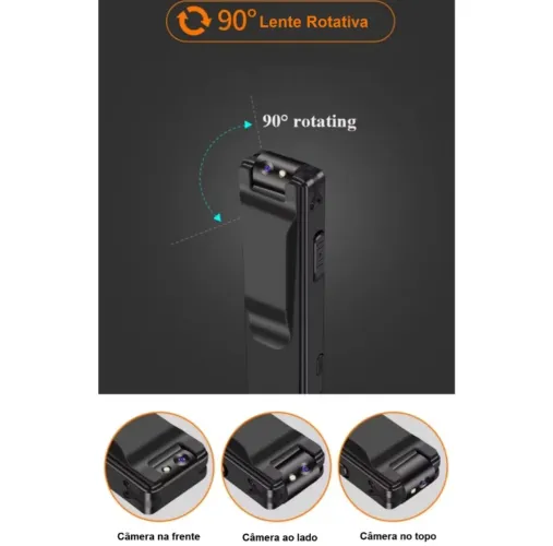 Câmera espia - muito discreta - grava áudio e vídeo.