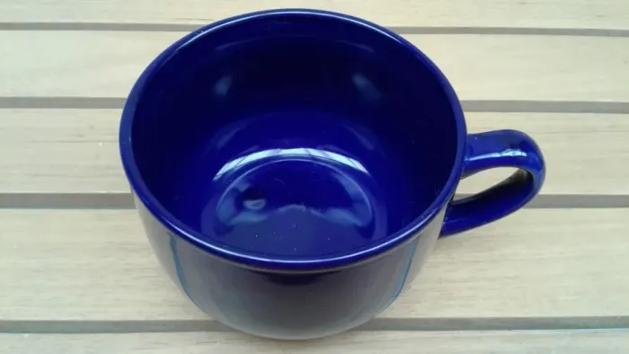 Caneca de Sopa Jumbo Azul Marinho Porcelana